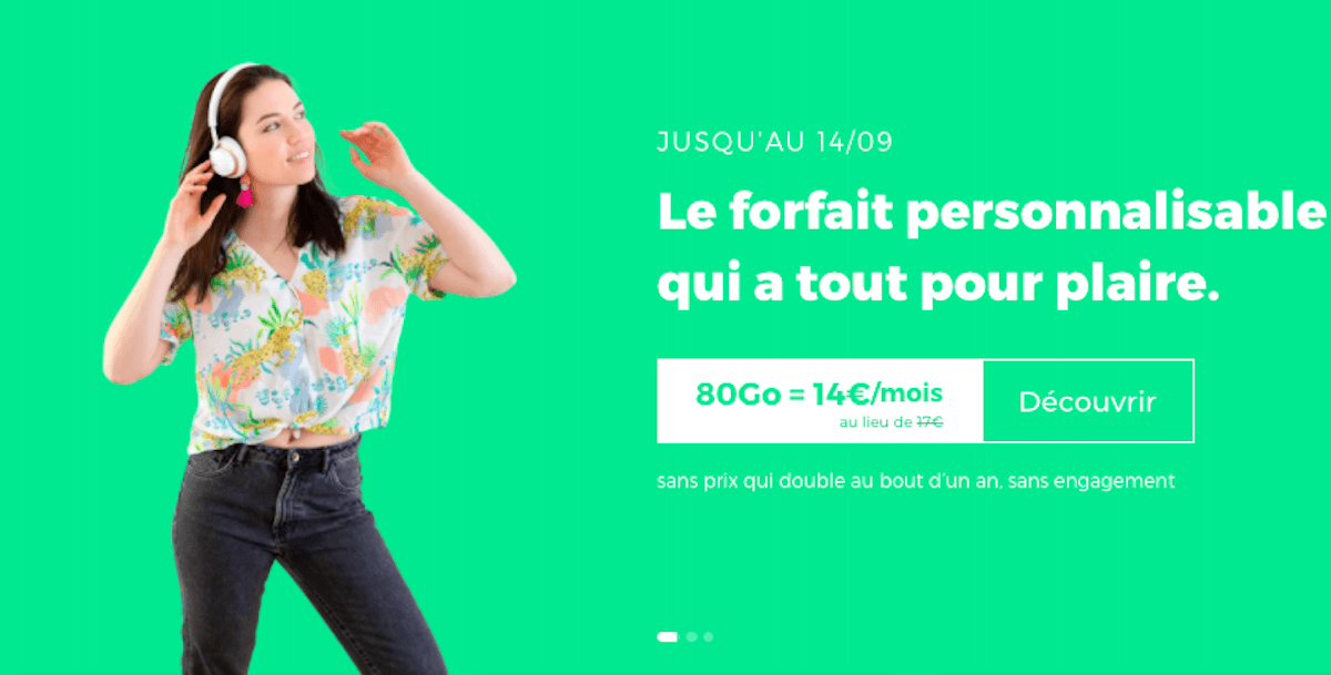 Forfait 80 Go de RED by SFR Promo forfait 80 Go RED by SFR