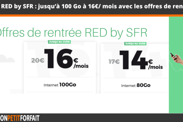 forfaits rentrée RED by SFR