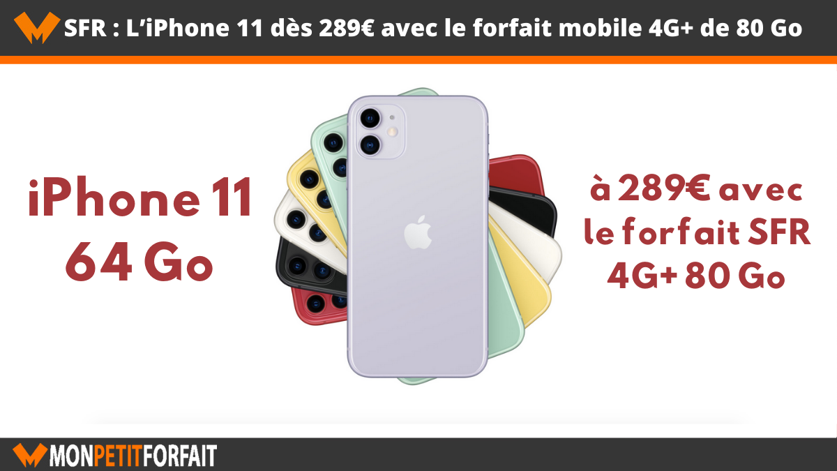 SFR forfait mobile iPhone