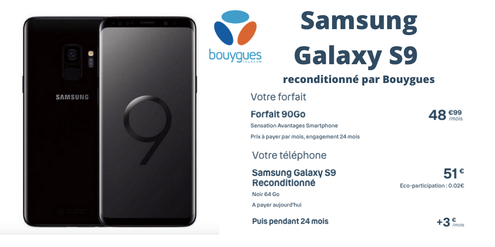 Galaxy S9 reconditionné Bouygues
