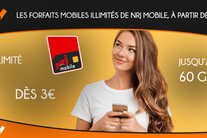 Les forfaits mobiles illimités de NRJ Mobile, à partir de 3€