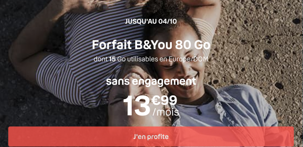 forfait mobile B&YOU