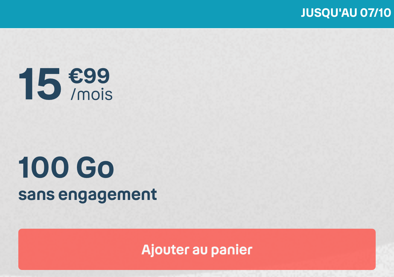 Forfait Mobile Bouygues 100 Go