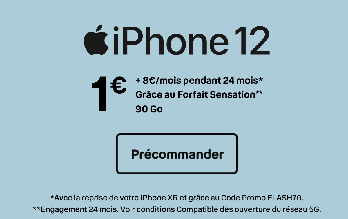 iPhone 12 Bouygues Telecom 1€