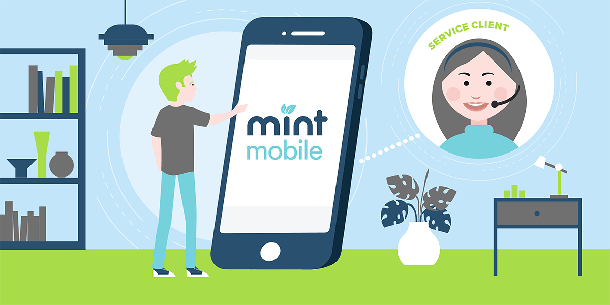 Le service client de Mint Mobile.