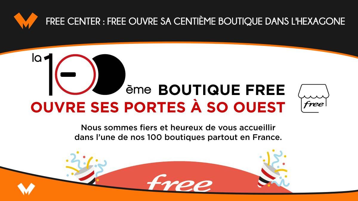 Free Center centieme boutique