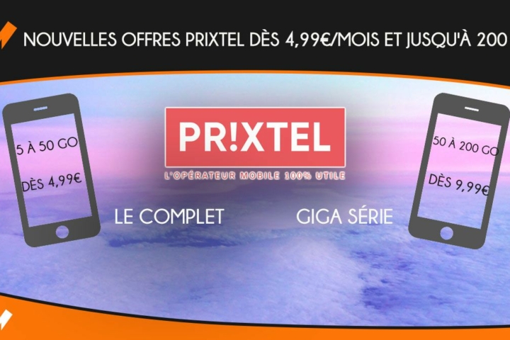 Nouvelles offres Prixtel dès 4,99€/mois.