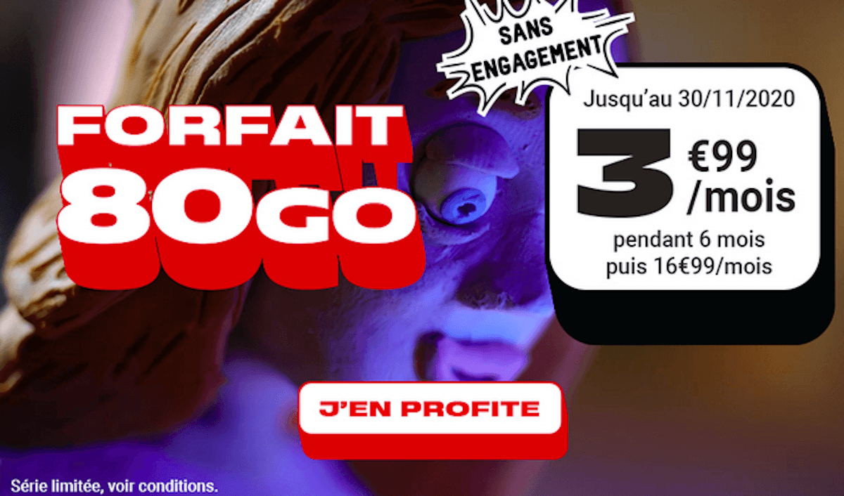 Offre 4G NRJ Mobile Forfait Woot