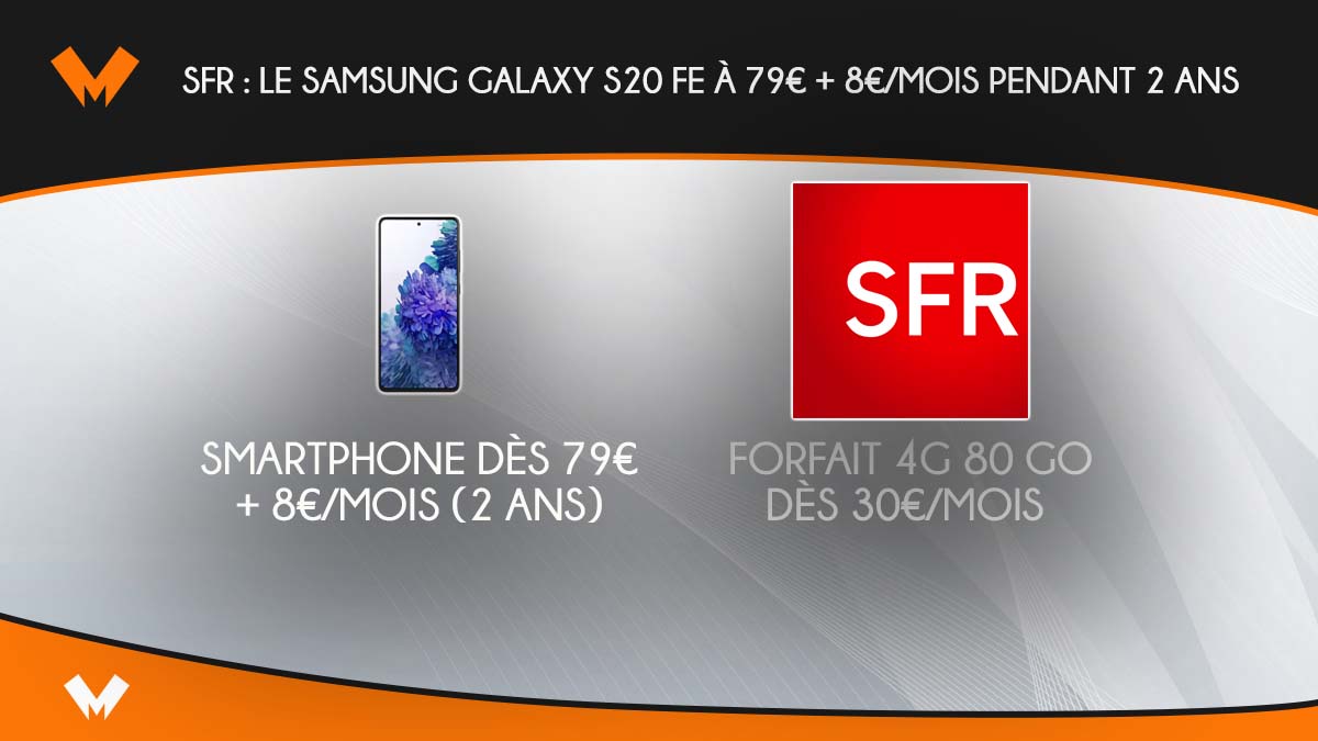 Samsung Galaxy S20 FE chez SFR