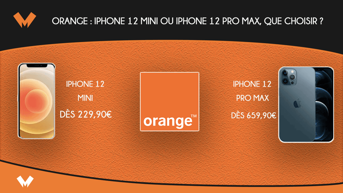 iphone 12 Pro Max VS Mini Orange opti