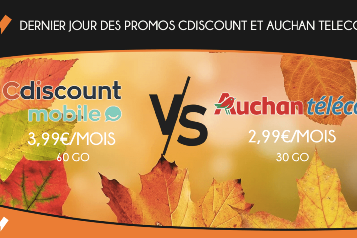 Forfait mobile Cdiscount et Auchan Telecom