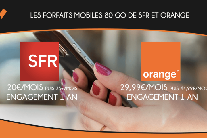 Les offres 80 Go de SFR et Orange