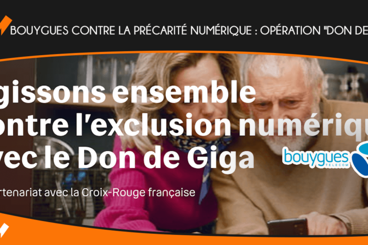 Bouygues Telecom contre la précarité numérique : opération "don de giga"