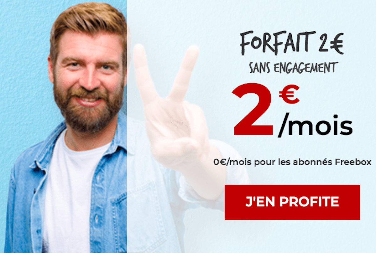 Free Mobile forfait 2 heures pas cher promo Noël