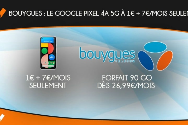 Google pixel 4a 5G bouygues
