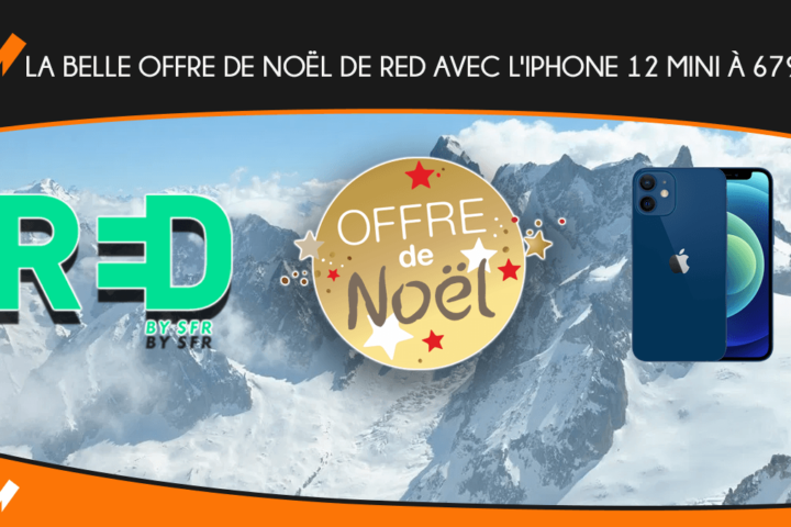 L'iPhone 12 chez RED by SFR : offre spéciale Noël