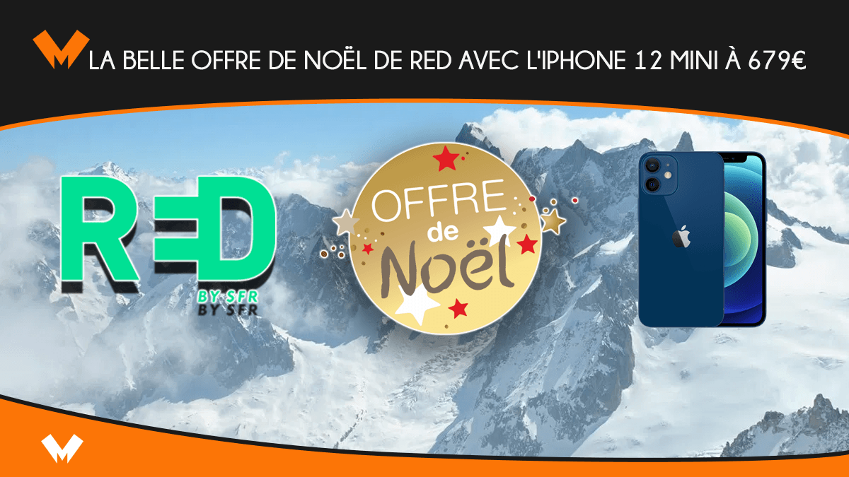 L'iPhone 12 chez RED by SFR : offre spéciale Noël