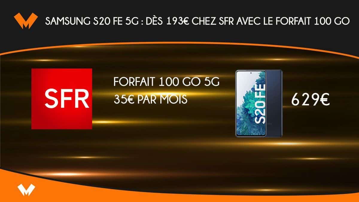 Samsung S20 FE 5G chez SFR 193