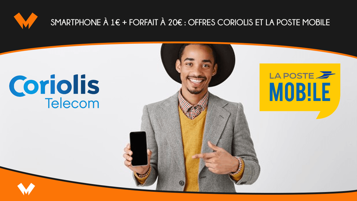 Quels sont les téléphones disponibles à 1€ chez La Poste Mobile ?