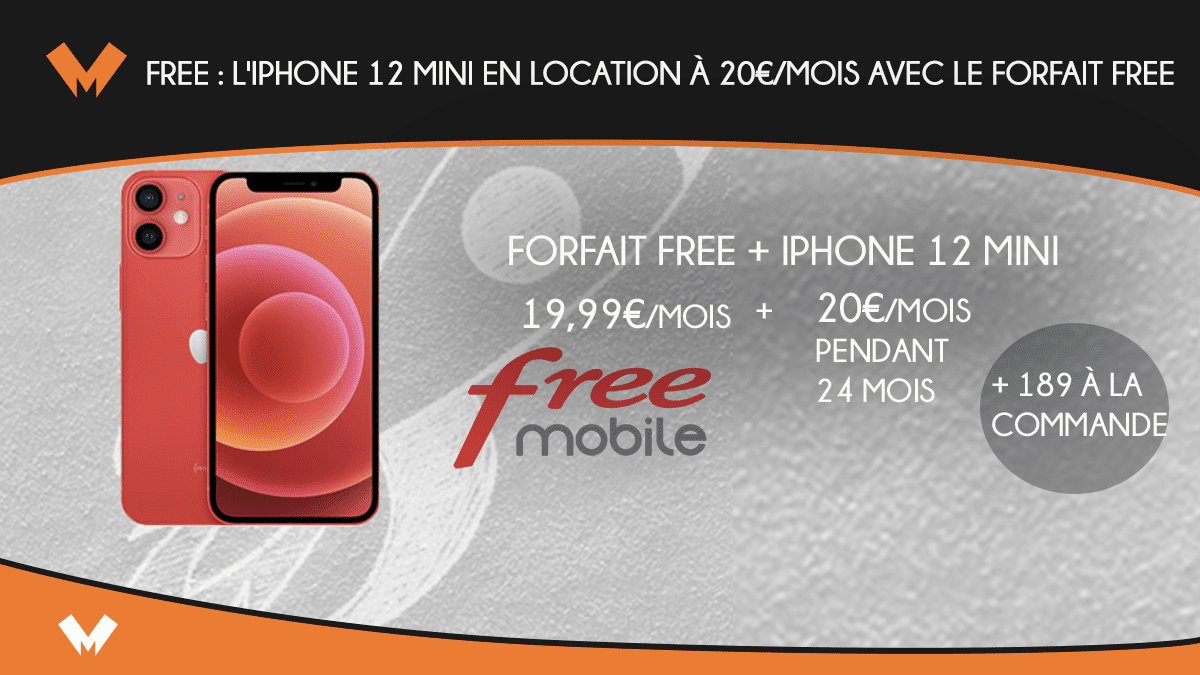 forfait free avec iphone mini 12