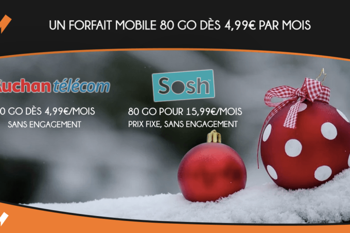 Les forfaits 80 Go de Auchan télécom et Sosh