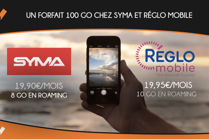 Les forfaits 100 Go de Syma et Réglo Mobile