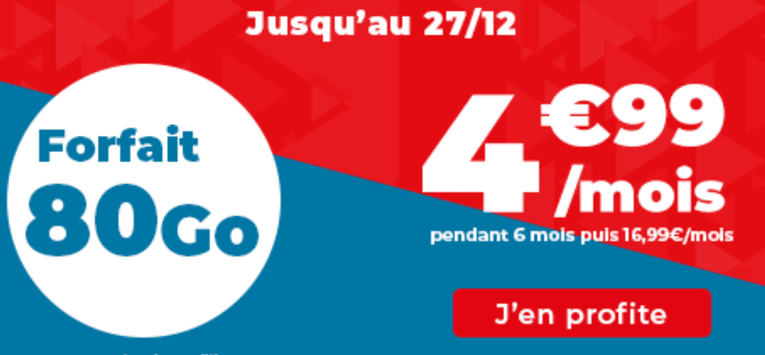 L'offre 80 Go de Auchan télécom