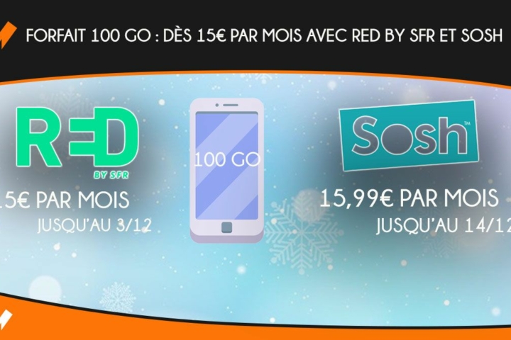 Forfait 100 Go, RED by SFR vs Sosh