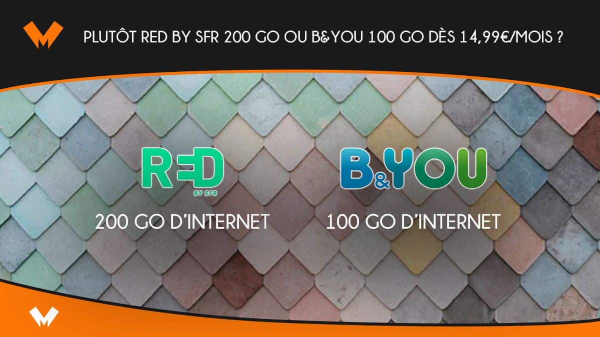 Red by SFR 200 Go VS B&YOU 100 Go