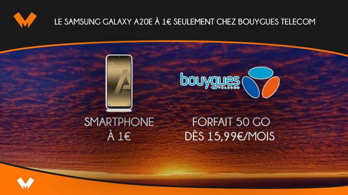 Samsung Galaxy A20E chez Bouygues