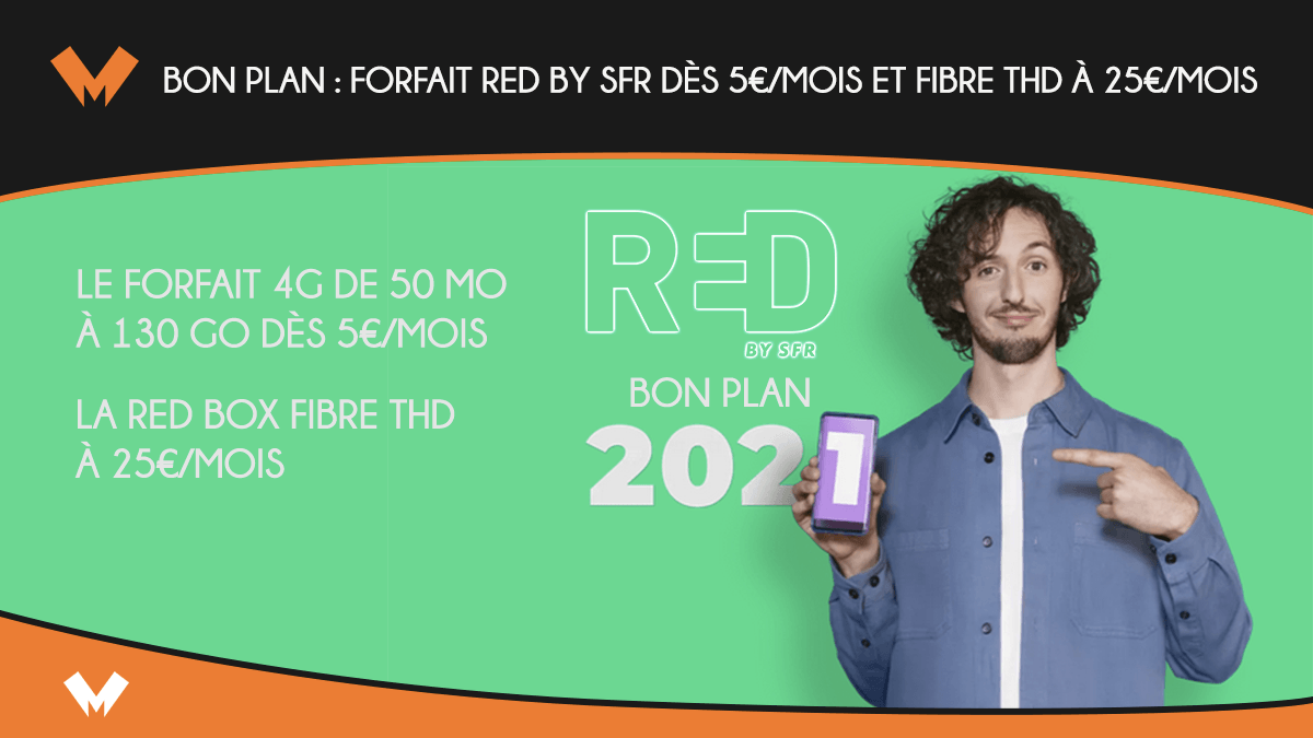 offre forfait RED by SFR ou box internet : promo