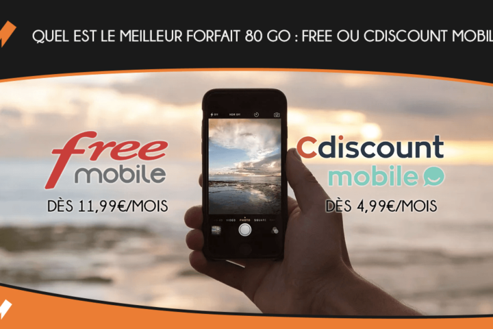 Les forfaits 80 Go de Free et Cdiscount Mobile