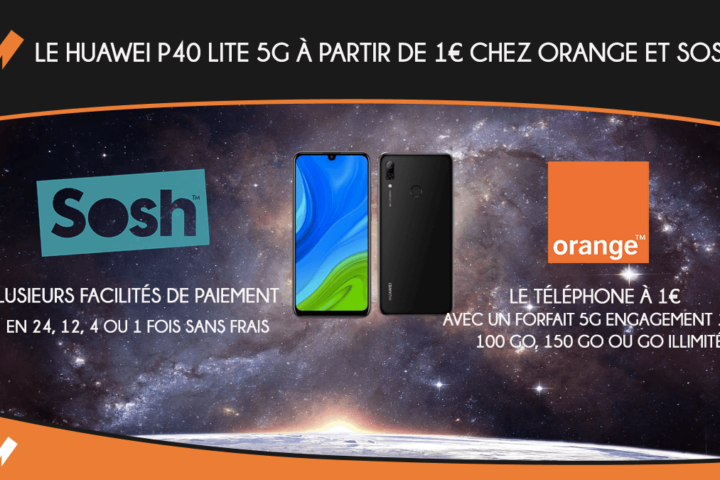 Le Huawei P40 Lite chez Sosh et Orange