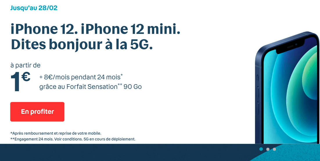 Bouygues promotion Iphone 12 et 12 mini