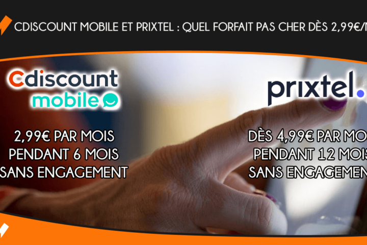 Cdiscount Mobile et Prixtel : quel forfait pas cher dès 2,99€/mois ?