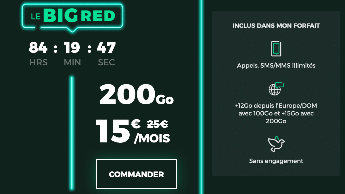 forfait 4G RED by SFR
