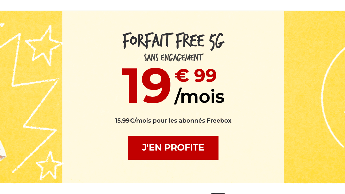 forfait mobile 5G Free