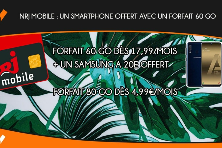 Nrj mobile forfait 60 go smartphone