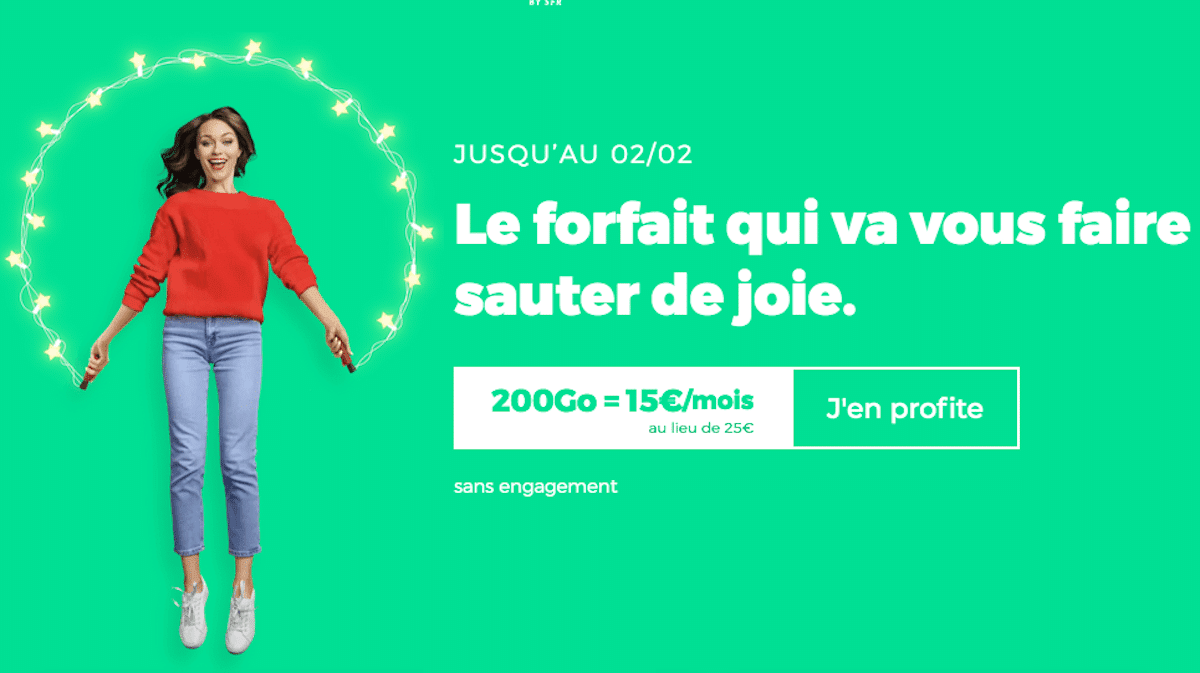 RED by SFR forfait 4G 200 Go