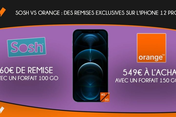 Sosh VS Orange promo iPhone 12 Pro