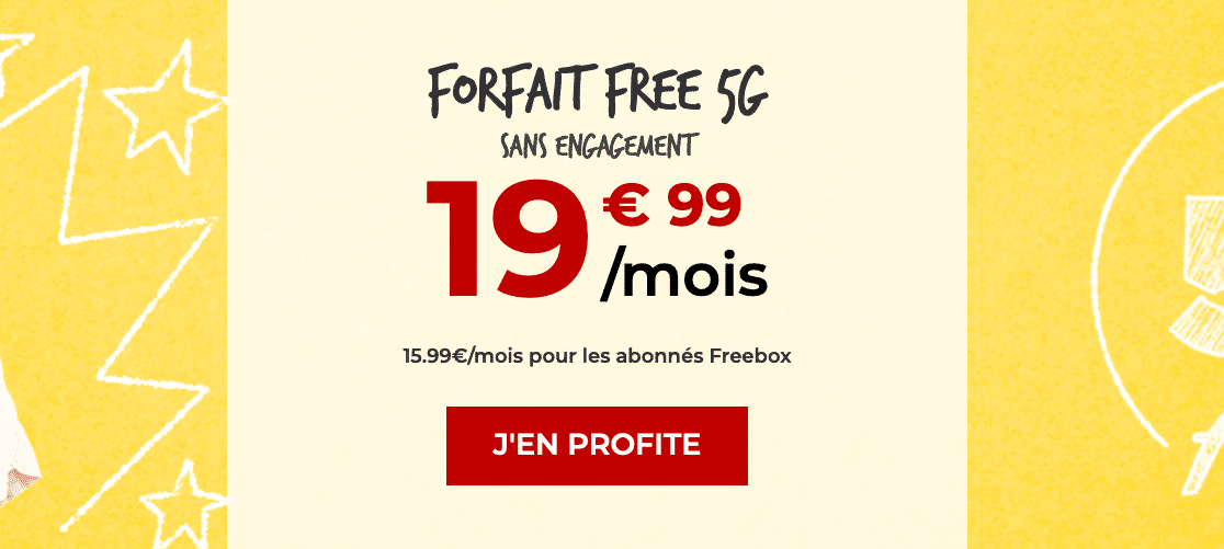 Le forfait Free 5G