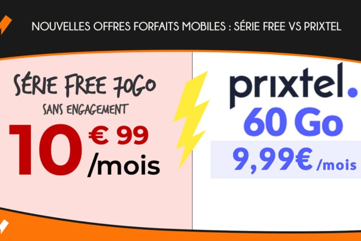 forfaits mobiles nouvelles offres Free mobile vs Prixtel