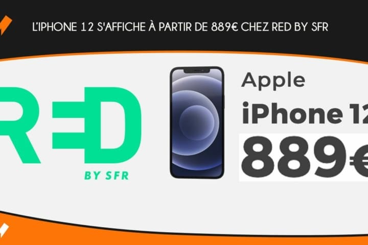 iphone 12 RED by SFR à partir de 889€