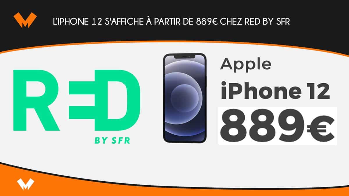 iphone 12 RED by SFR à partir de 889€