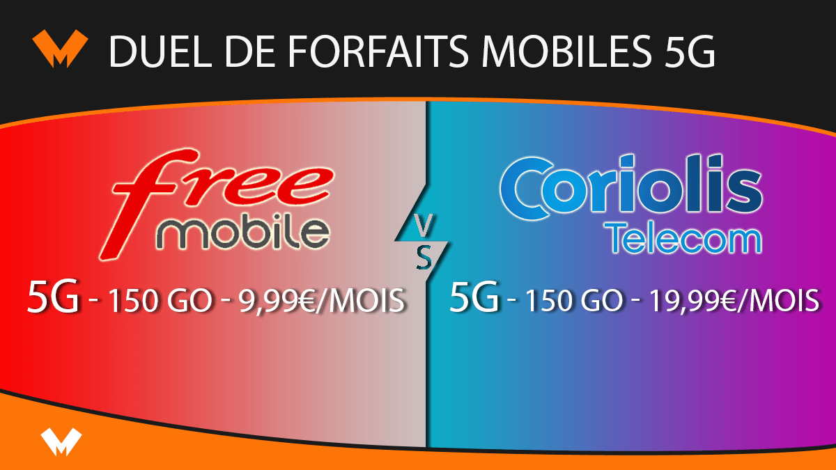 Forfait 5G Free vs Coriolis