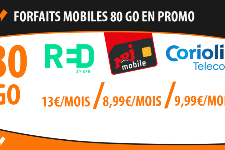 RED by SFR, NRJ Mobile et Coriolis Télécom en promo