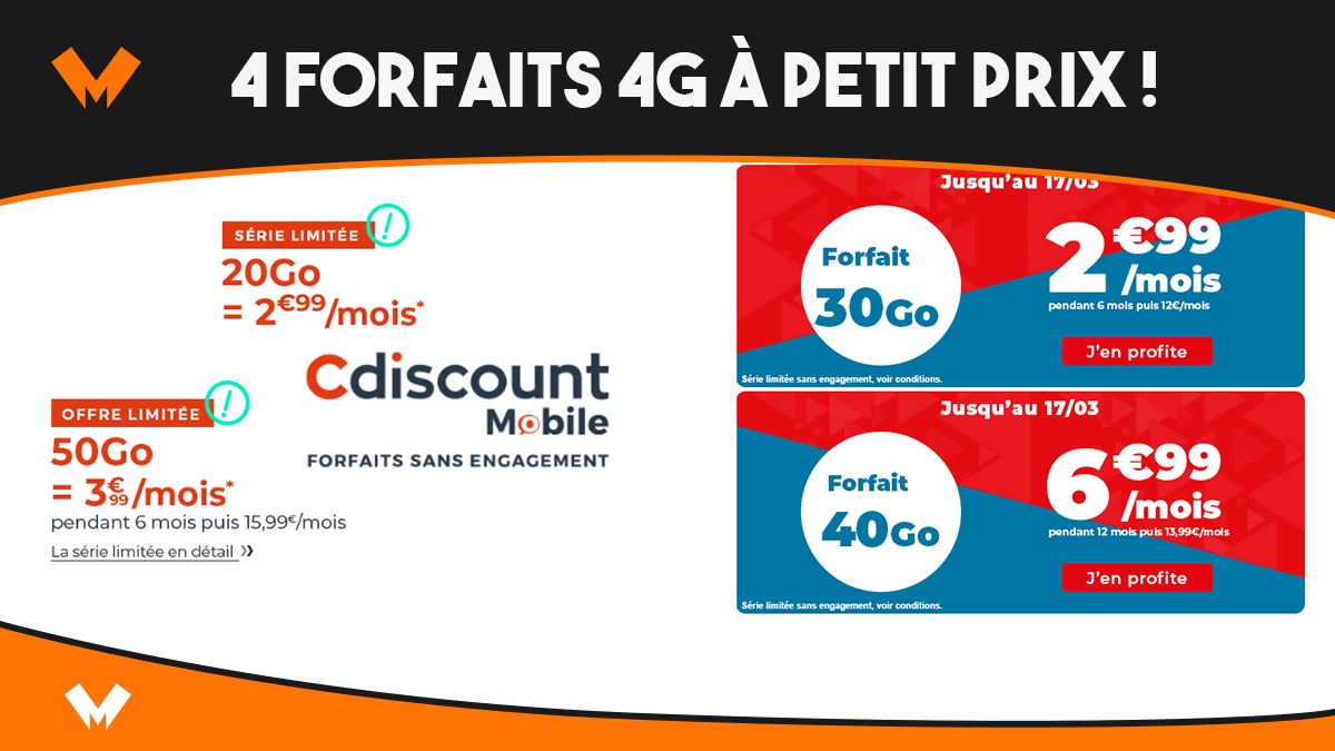 Cdiscount Mobile et Auchan Telecom