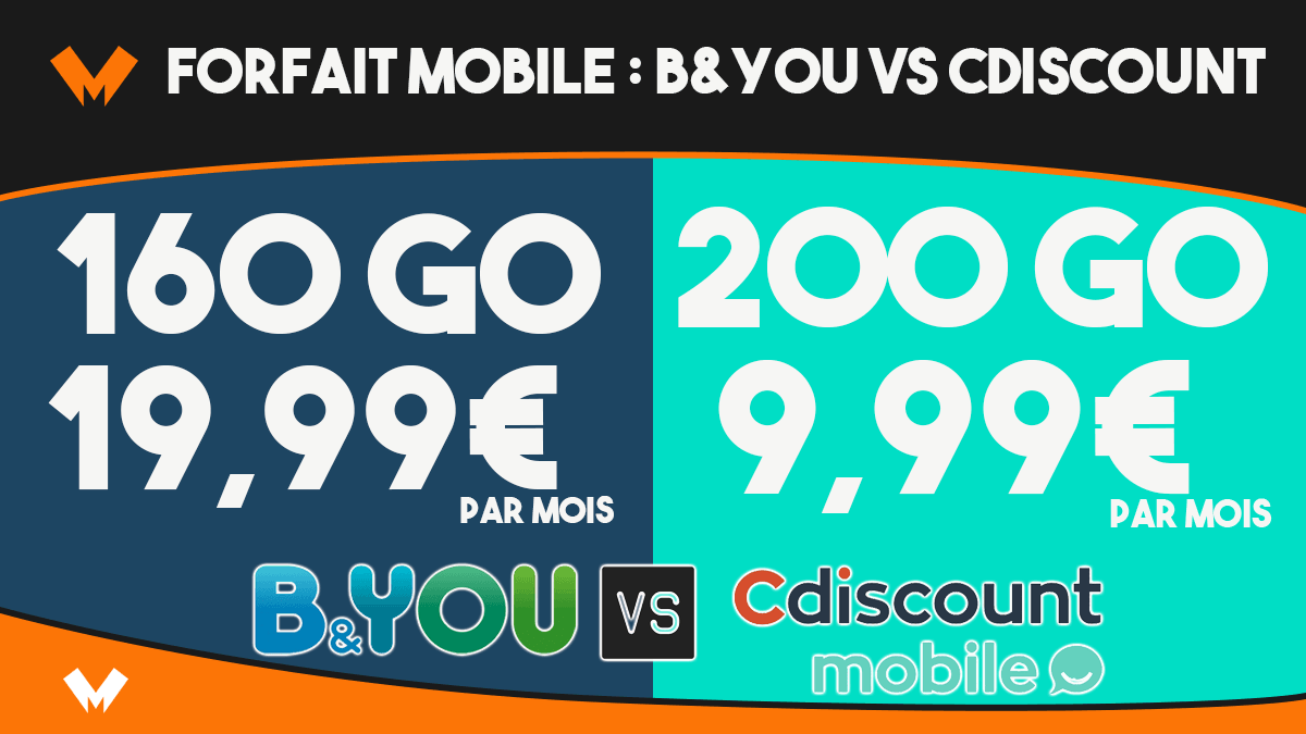 forfait mobile b and you vs cdiscount