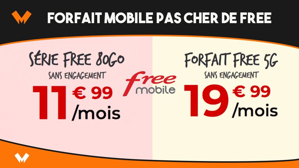 forfait mobile pas cher free