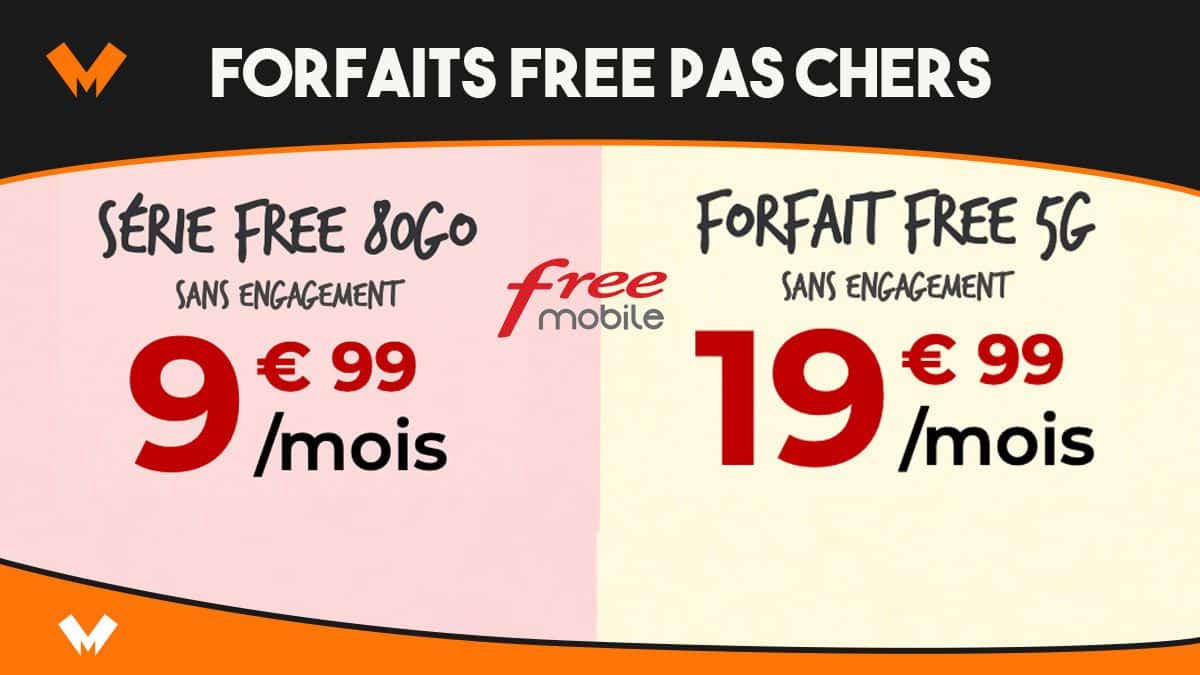forfaits free pas chers